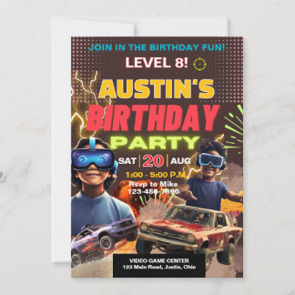 Jegliche Altersjungs oder Mädchen zum Geburtstag Einladung