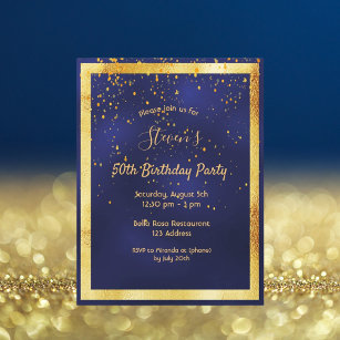 Jegliche Einladung zu einer Geburtstagsfeier mit b Postkarte
