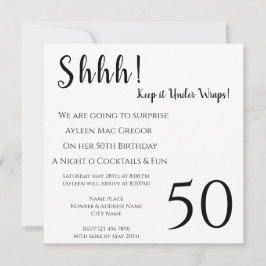 Jegliche erstaunliche Geburtstagseinladung Einladung