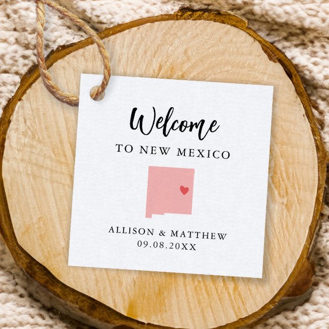 Jegliche Farbe New Mexico Wedding Welcome Bag Geschenkanhänger (Von Creator hochgeladen)