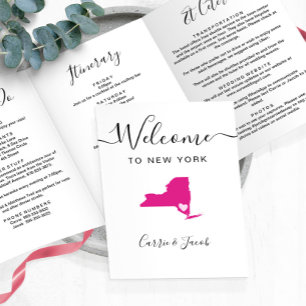 Jegliche Farbe New York Karte Hochzeitstag Begrüßu