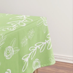 Jegliche farbige Blumengarne Swirl Cotton Tableclo Tischdecke