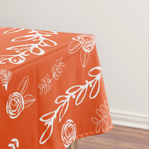 Jegliche farbige Blumengarne Swirl Cotton Tableclo Tischdecke
