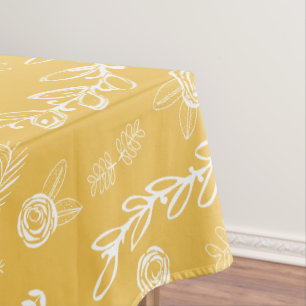 Jegliche farbige Blumengarne Swirl Cotton Tableclo Tischdecke