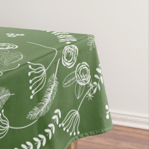 Jegliche farbige Blumengarne Swirl Cotton Tableclo Tischdecke