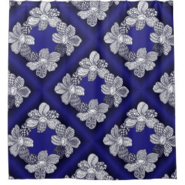 Jegliche farbige Eindeutige Blume Doodles Duschvorhang