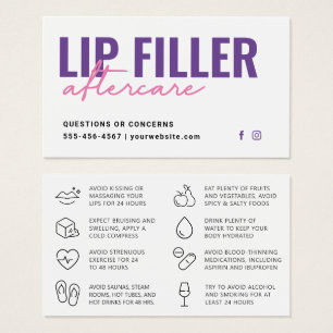 Jegliche farbige moderne Lila Lip Filler Aftercare