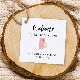 Jegliche farbige Rhode Island-Begrüßungstasche Geschenkanhänger
