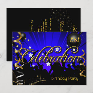 Jegliche Geburtstagsfeier Teens oder Erwachsene Einladung