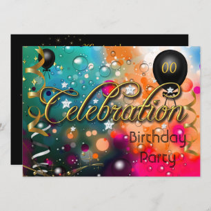 Jegliche Geburtstagsfeier Teens oder Erwachsene Einladung