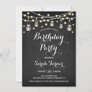 Jegliche Geburtstagsparty - Halbpension Einladung