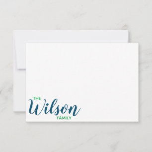 Jegliche Mitteilungskarten - Skript- und Blockfami