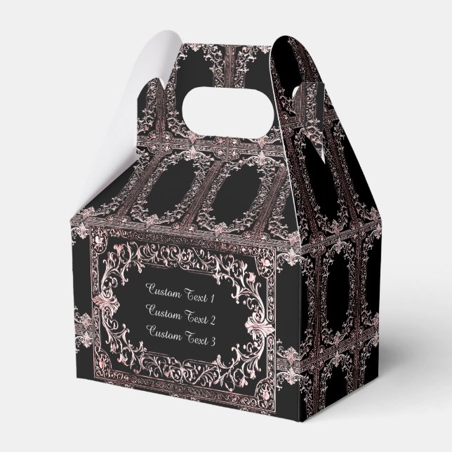 Jegliche Rose Gold Frame Gable Geschenkschachtel (Vorderseite)
