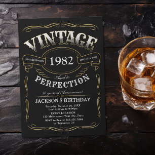 Jegliche Vintage Whiskey-Theme Geburtstagseinladun Einladung
