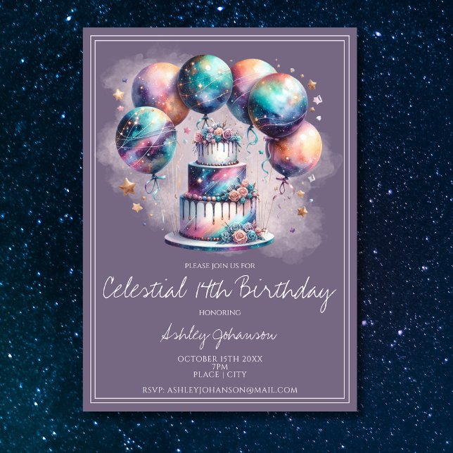 Jeglicher alterliche, mystische, kosmische Geburts Einladung (Von Creator hochgeladen)