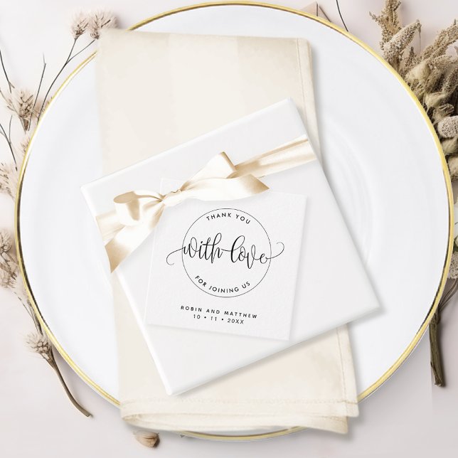 Jeglicher Anlass danke, modern, rustikal Chic Geschenkanhänger (Von Creator hochgeladen)