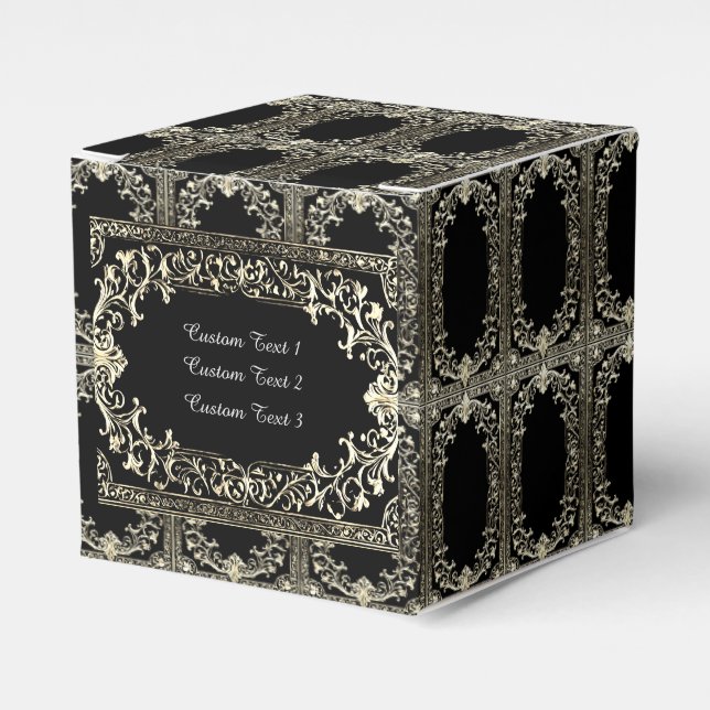 Jeglicher Fall Gold Frame Cube Geschenkschachtel (Vorderseite)