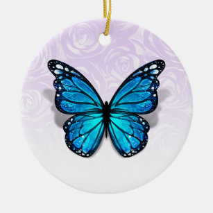 Jeglicher farbiger Eleganter Blumen-Schmetterling Keramik Ornament