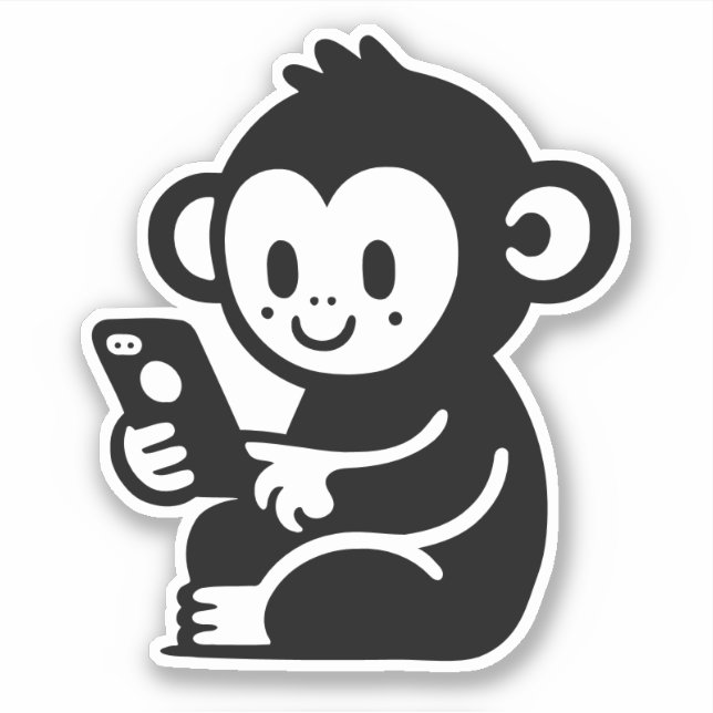 Jeglicher Farbmonkey Aufkleber (Vorderseite)