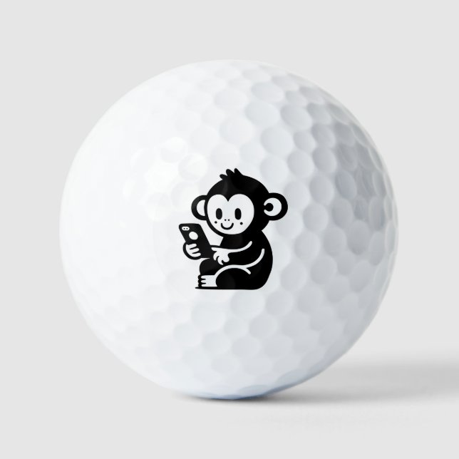 Jeglicher Farbmonkey Golfball (Vorderseite)