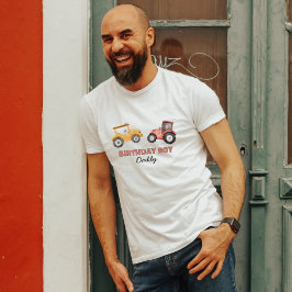 Jeglicher Geburtstag eines Aquarelltraktors T-Shirt