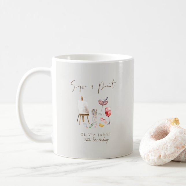 Jeglicher Geburtstag Kaffeetasse (Mit Donut)