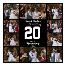 Jeglicher glücklicher Jahrestag 10 FotoCollage