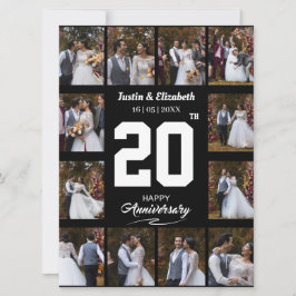 Jeglicher glücklicher Jahrestag 12 FotoCollage Ankündigung