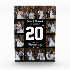 Jeglicher glücklicher Jahrestag 12 FotoCollage Fotoblock