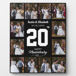 Jeglicher glücklicher Jahrestag 12 FotoCollage Fotoplatte