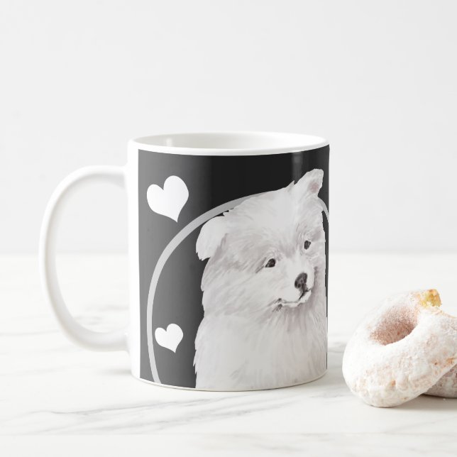 Jeglicher Hund, der jeden Snack macht Kaffeetasse (Mit Donut)