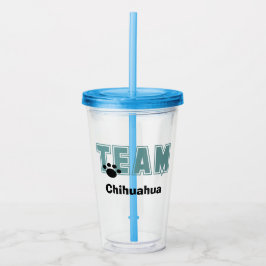 Jeglicher Hunde Rasse TEAM Acrylic Tumbler Acryltrinkbecher
