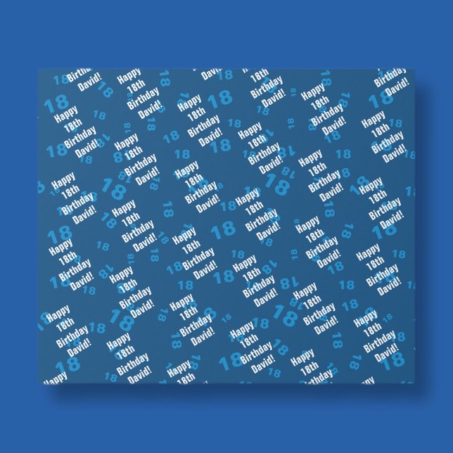 Jeglicher personalisierter Geburtstag Geschenkpapier (Von Creator hochgeladen)