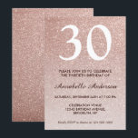 Jeglicher Rosa Rose Gold Glitzer Sparkle Geburtsta Einladung<br><div class="desc">Feiern Sie Ihren Geburtstag mit dieser Glam stilvollen Rosa Gold Glitzer Sparkle Geburtstagskarte Einladung.</div>