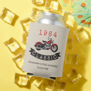Jeglicher Vintager Motorradfahrer zum Geburtstag Dosenkühler