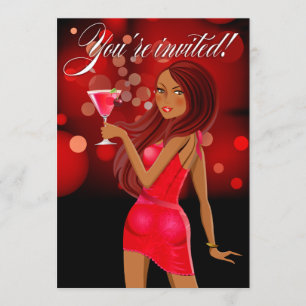 Jeglicher Zweck Party Feier rot Einladung