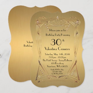 Jegliches Alter, Geburtstagsfrau, Deko, Gatsby, Go Einladung