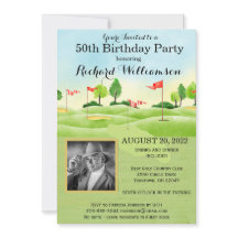 Jegliches Alters Geburtstagsparty Foto Golf Party