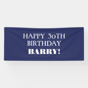 Jegliches dunkle Navy Blue White Happy Birthday Ba Banner