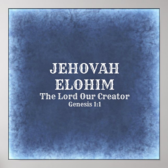 Jehovah Elohim Poster (Vorne)