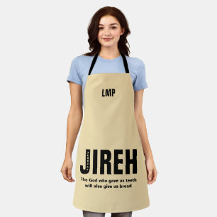 Jehovah Jireh Custom Christlich Monogram Schürze