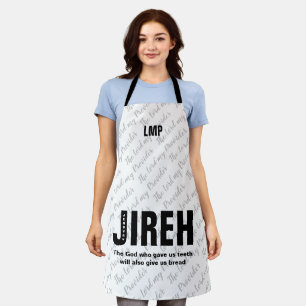 Jehovah Jireh Custom Christlich Schürze