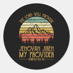 Jehovah Jireh My Provider S Christlich Runder Aufkleber