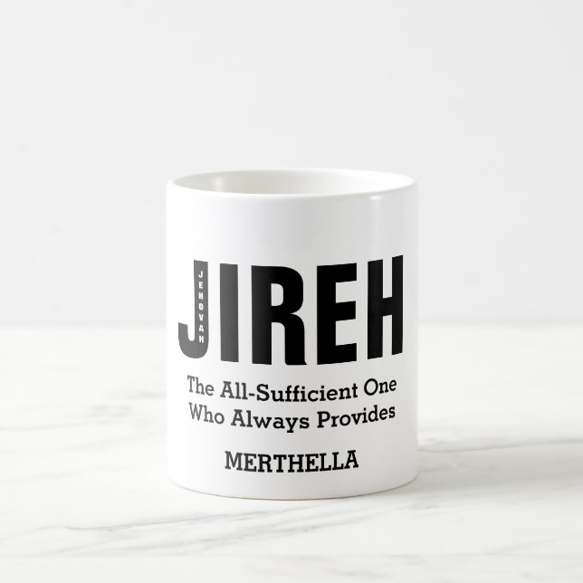 JEHOVAH JIREH Personalisiert Christlich Kaffeetasse (Mittel)