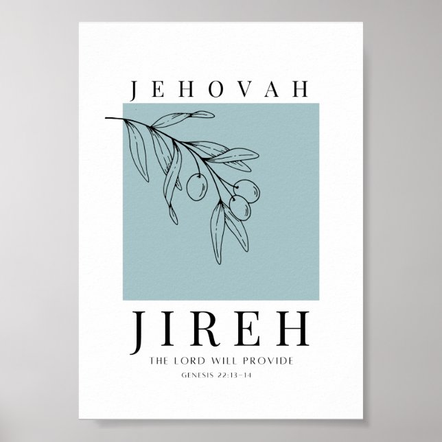 Jehovah Jireh Printable Poster (Vorne)
