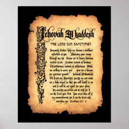 Jehovah M'Kaddesh, Lord Sanctifier: Namen Gottes Poster