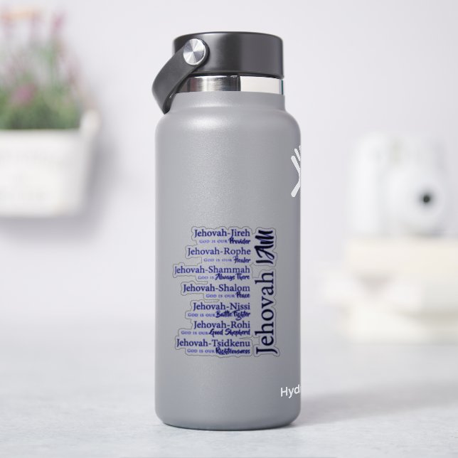 Jehovah names aufkleber (HydroFlask)