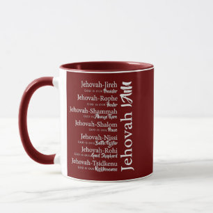 Jehovah names tasse