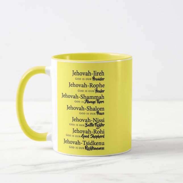 Jehovah names tasse (Links)