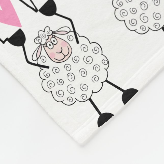 Jehovah’s Sheep/Love Fleecedecke (Ecke)